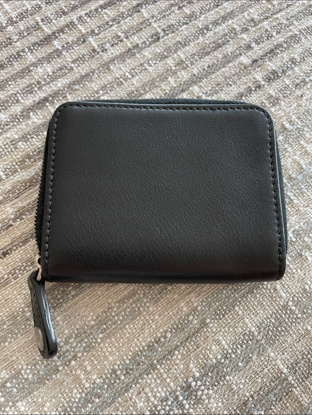 Coach Black Leather Zip Card Holder - Picture 3 of 3